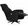 Comfort Saga (el) recliner lnestol med indbygget fodskammel - sort ecolder