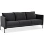 Kingsley 3-pers sofa - Antracit fljl