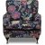 Spirit Howard lnestol i blomstret stof - Eden Parrot Black + Mbelplejest til tekstiler