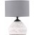 Sisteron bordlampe - Hvid/mrkegr