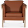 Pure lnestol i lder - Cognac (lder) / Lyst tr