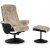 Times lnestol med fodskammel (Recliner) - Beige freskind + Tekstilrensning til mbler