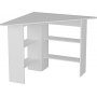 Hjrne hjrne skrivebord 80x80 cm - Hvid