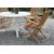 Scottsdale udendrs spisebordsst med rundt bord og 4 Salt stole - Teak/Hvid + Mbelplejest til tekstiler