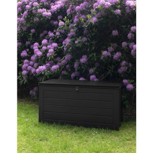 Dubrovnik pudeboks 146,5 x 61 cm 490 liter - Sort plastik Dubrovnik pudeboks 146,5 x 61 cm 490 liter - Sort plastik