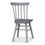 Sintorp spisebordsst, rundt spisebord 115 cm inkl. 4 stk. gr Orust pindestole - Hvid marmor (Laminat) + Pletfjerner til mbler
