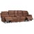 Enjoy Hollywood recliner-sofa - 4-personers (elektrisk) i brunt mikrofiberstof