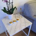 Kundebillede Accent sofabord 50 - Hvid marmor