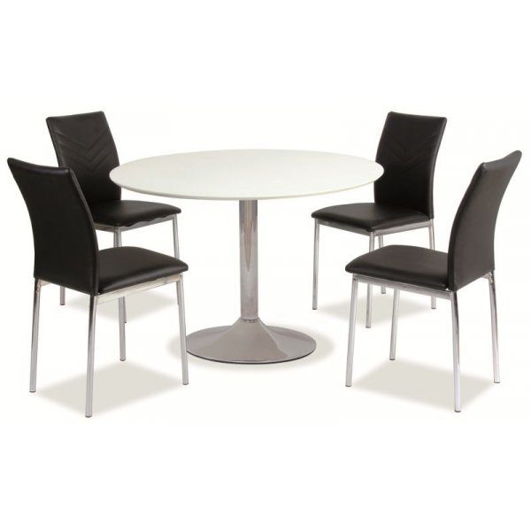 Spisebord Bardstown 90 cm - Hvid