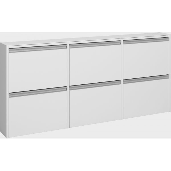 Skyline skoskab 153 x 17,5 x 70 cm - Hvid