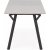 Valarauk spisebord 140-180 x 80 cm - Lysegr/sort