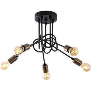 Viral loftslampe 10880 - Sort/antik