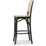 Christen barstol bjet tr - Sort/rattan