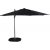 Leeds justerbar parasol 300 cm - Sort