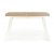 Winthrop udtrækkeligt spisebord 135-185 cm - Hvid / eg