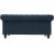 Herron blue 2-personers chesterfield sofa