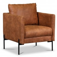 Kingsley lænestol - Cognac (Eco læder) Kingsley lænestol - Cognac (Eco læder)