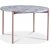 Asp spisebord 120cm - Lys marmor / pink