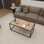 Coruna sofabord Eg/sort - 90 x 50 cm