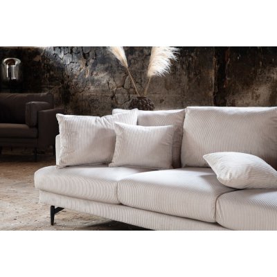 Hedlunda 3-personers sofa XL - Beige fljl + Pletfjerner til mbler