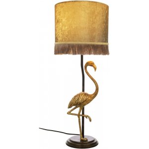 Bordlampe Flamingo - Sort guld / guld