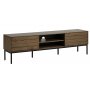 Inez TV bnk i brunolieret eg - Bredde 180 cm