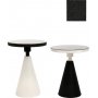 Kalk sidebord st 50/55 cm - Sort/hvid
