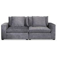 Fiskvik modulsofa 3-personers sofa - Grå Adore Velour Fiskvik modulsofa 3-personers sofa - Grå Adore Velour