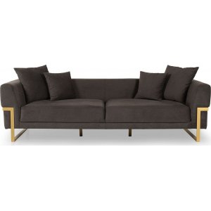 Magenta 3-personers sofa - Mrkebrun