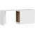 Newra skrivebord 180 x 47 cm - Lys valnd/hvid