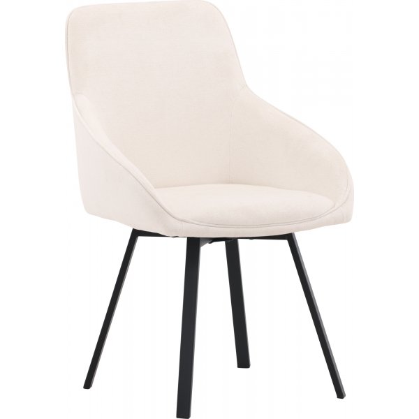 Rosie spisestuestol - Beige/sort