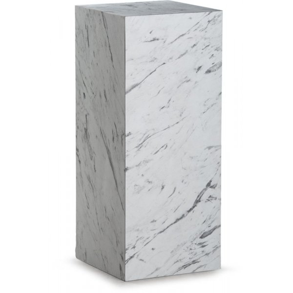 Sten piedestal 60 cm - Hvid marmor (laminat)