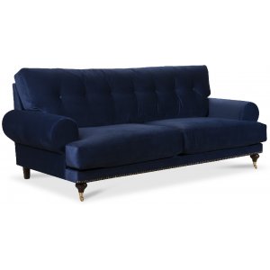 Andrew Deco 3-pers. sofa - Mrkebl (fljl)