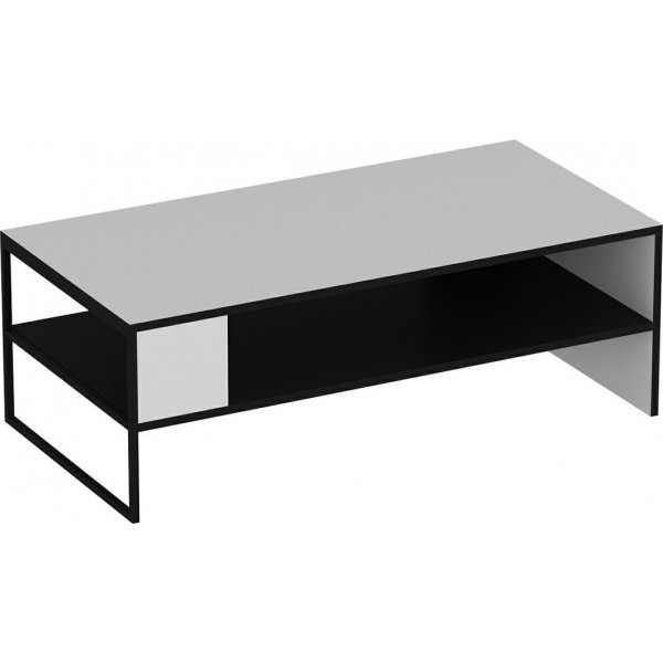 Concord sofabord 120 x 60 cm - Hvid/sort