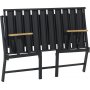 Lotus 2-personers udendrs sofa - Sort/fume