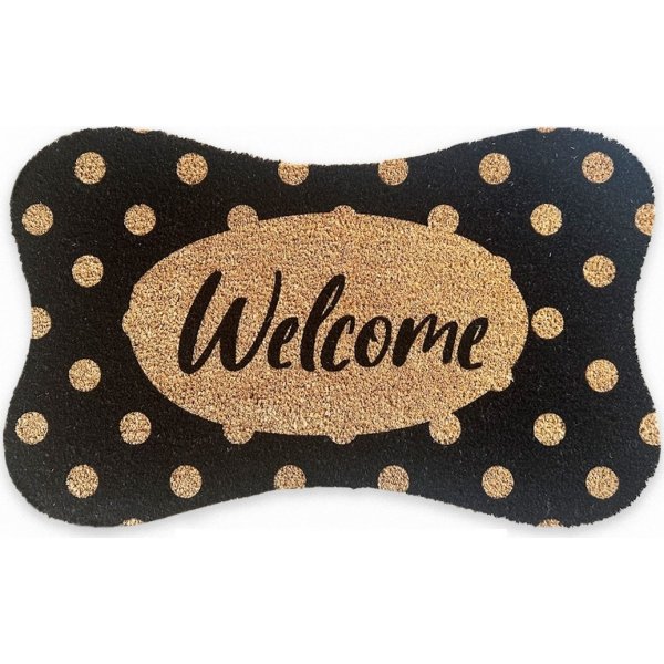 Elfali drmtte Sort/beige - 45 x 75 cm