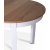 Fårö spisebordssæt; spisebord 160/210x90 cm - Hvid / olieret eg med 4 Fårö stole med sort PU-sæde