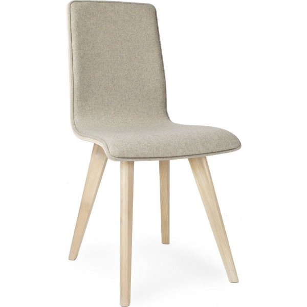 Cleo spisestuestol med polstret front - Valgfri farve p stel og polstring