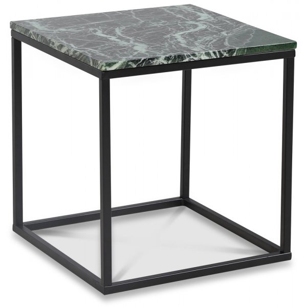Accent sofabord 50 - Grn marmor / Sort