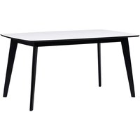 Mckenzie spisebord 150 cm - Hvid / sort Mckenzie spisebord 150 cm - Hvid / sort