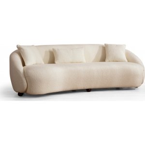 Napoli 3-personers sofa - Cremehvid