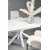 Ontario spisebord 160-200 x 89 cm - Hvid