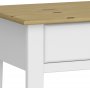 Nola skrivebord 95 x 45 cm - Hvid/beige