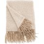 Lyng plaid 130x170 cm - Beige/hvid