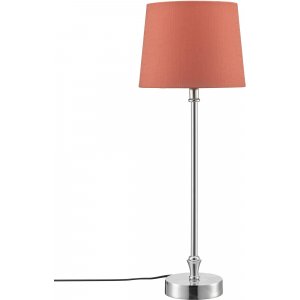 Liam bordlampe - Krydret orange/krom - 56 cm