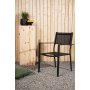 Spisest: 6 stole og spisebord 205 x 90 cm sort/natur - Copacabana