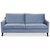 Blues 3-sders sofa - Valgfri stof og farve!