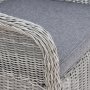 Balkonst; 2 stole og bord 48 x 48 cm gr/rattan - Tor/Mercury