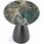 Morena sofabord 50 cm - Grn marmor/sort/guld