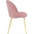 Giovani velvet stol - Rosa/Messing + Mbelfdder